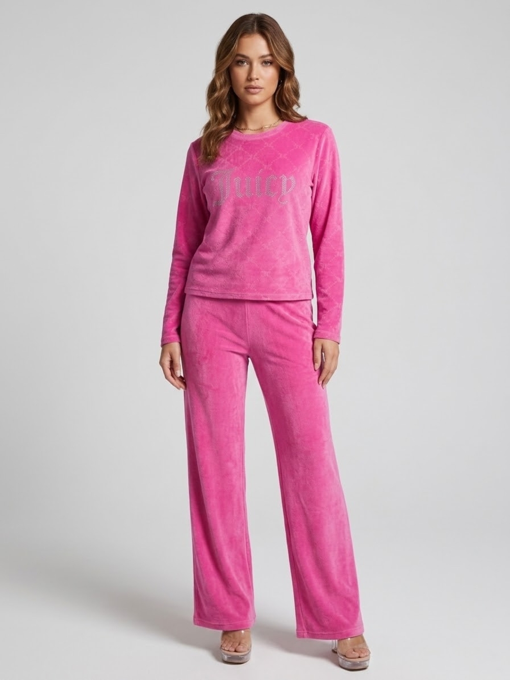 Juicy Couture Hot Pink Velour Pantsuit
